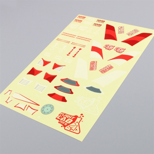 HoverCross Decal Sheet Red