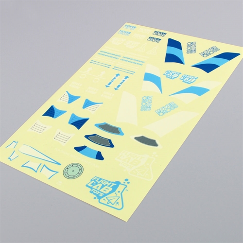 HoverCross Decal Sheet Blue