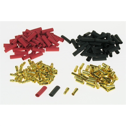 35mm GOLD CONNECTOR BULK 50 PAIRS + SHRINK