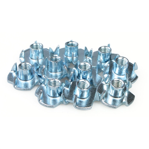 M4 T Nut 4 Prong 10pcs