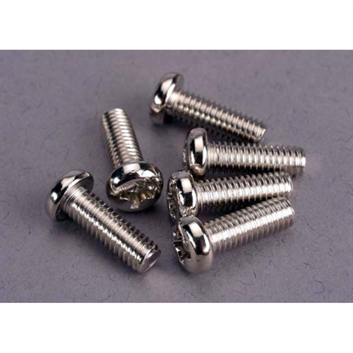 Screws, 4x12mm roundhead machine (6)