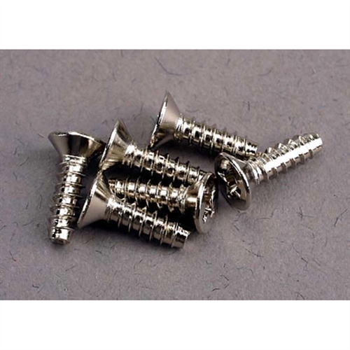 Screws, 3x10mm countersunk self-tapping (6)