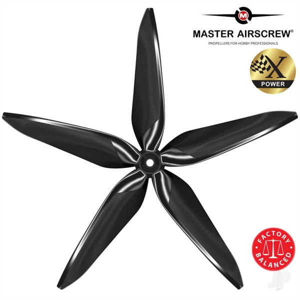 10x9 5X Power X-Class Giant Racing Drone Propeller (CW) Reverse/Pusher Black