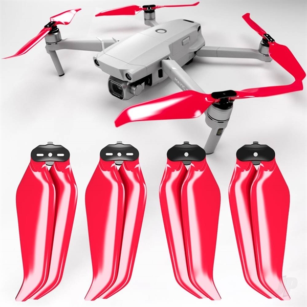 8.9x4.9 ENDURE Multirotor Folding Propeller Set x4 Red for DJI Mavic 2 Zoom, Pro & Ent.
