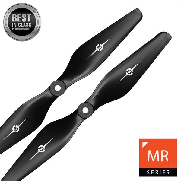 12x4.5 MR Propeller Set x2 Black