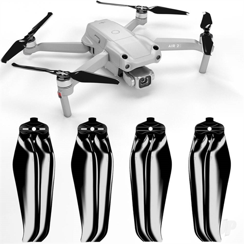 7.2x3.8 STEALTH Multirotor Folding Propeller Set x4 Black for DJI Air 2S