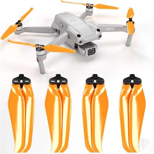 7.2x3.8 STEALTH Multirotor Folding Propeller Set x4 Orange for DJI Air 2S