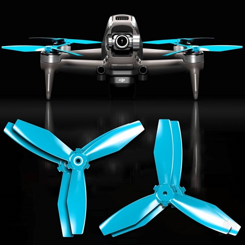 LUDICROUS Multirotor 3-Blade Propeller Set x4 Blue for DJI FPV