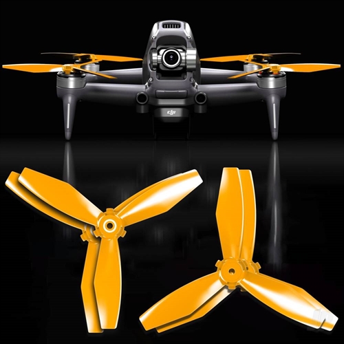 LUDICROUS Multirotor 3-Blade Propeller Set x4 Orange for DJI FPV