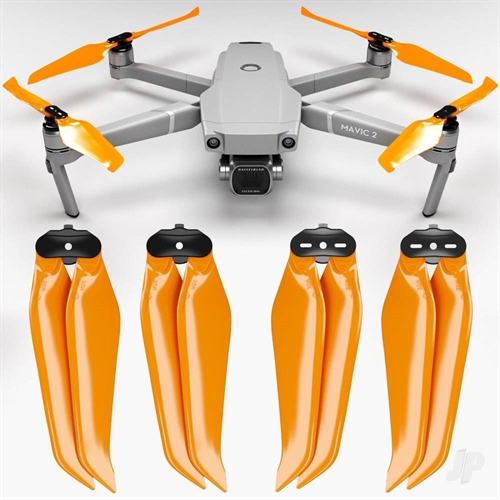 DJI Mavic 2 STEALTH Upgrade Propellers Orange 89x49 F 4 pcs
