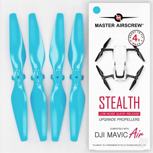 53x33 DJI Mavic Air STEALTH Upgrade Propeller Set 4x Blue