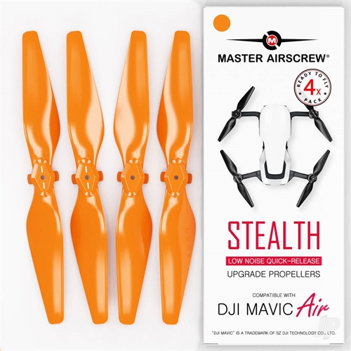 5.3x3.3 STEALTH Multirotor Propeller Set, 4x Orange for DJI Mavic Air