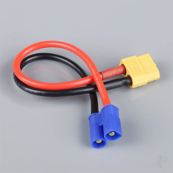 Charge Lead, XT60 to EC3 Male, 14AWG, 150mm