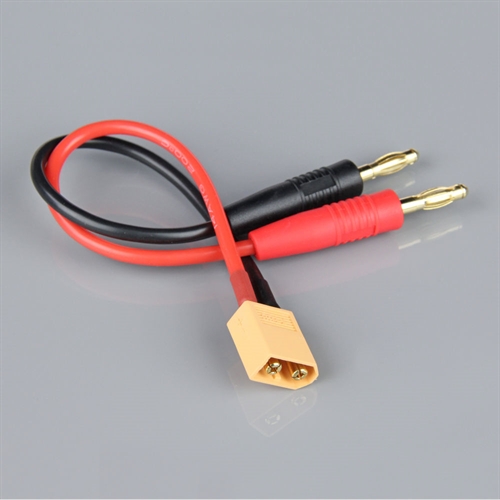 Charge Lead 4mm Bullet to XT60 Male 14AWG 150mm ESC End