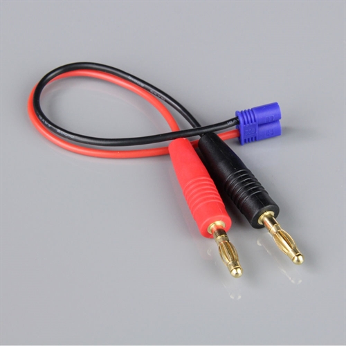 Charge Lead 4mm Bullet to EC2 Male 18AWG 150mm ESC End