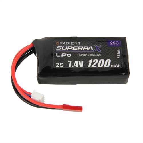LiPo 2S 1200mAh 7.4V 25C JST