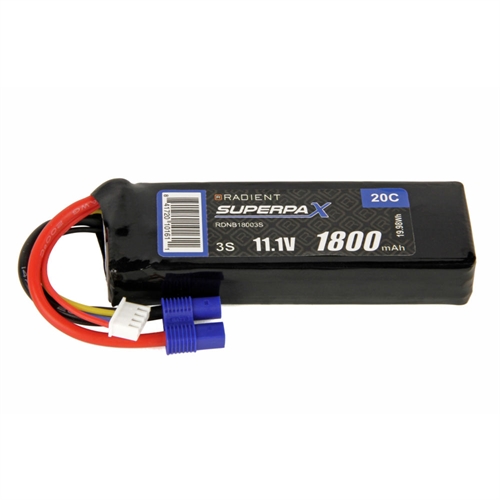 LiPo 3S 1800mAh 11.1V 20C EC3