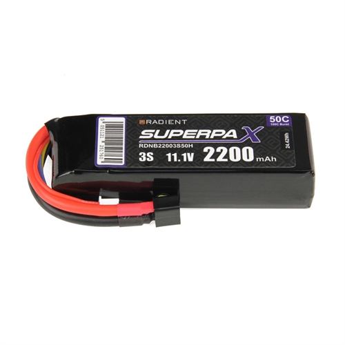 LiPo 3S 2200mAh 11.1V 50C Deans (HCT)