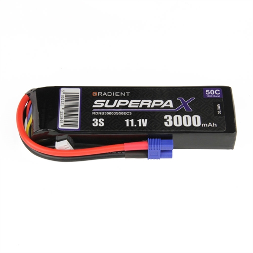LiPo 3S 3000mAh 11.1V 50C EC3