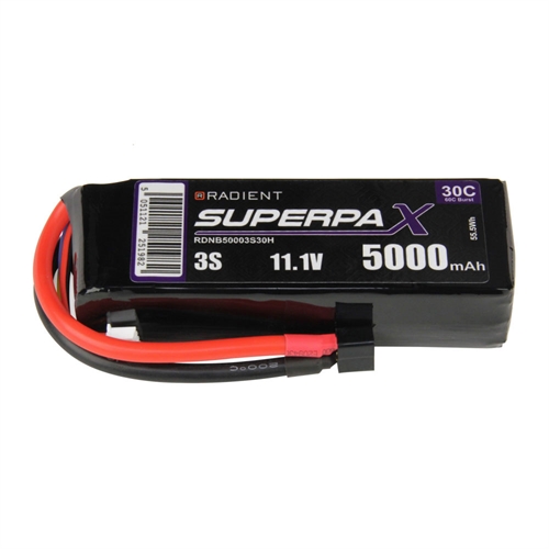 LiPo 3S 5000mAh 11.1V 30C Deans (HCT)