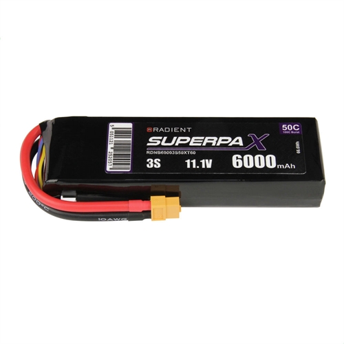 LiPo 3S 6000mAh 11.1V 50C XT60