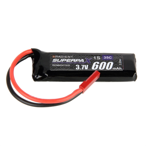 LiPo 1S 600mAh 3.7V 35C JST