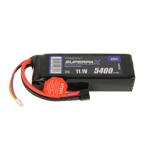 LiPo 3S 5400mAh 11.1V 20C Deans (HCT)