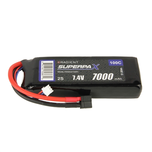 LiPo 2S 7000mAh 7.4V 100C Deans (HCT)