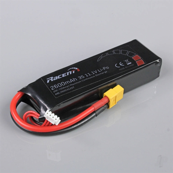 LiPo 3S 2600mAh 11.1V XT60 Battery (Atomic Cat)