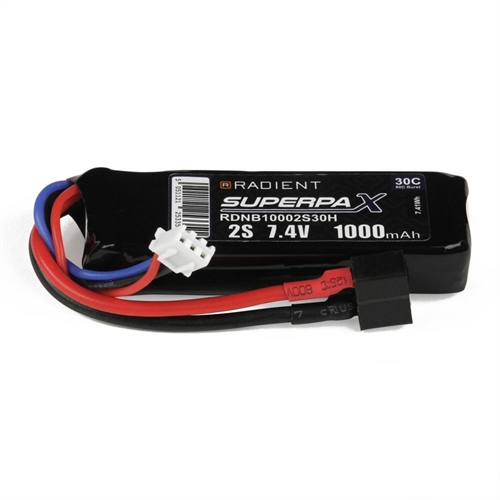 LiPo 2S 1000mAh 74V 30C Deans HCT