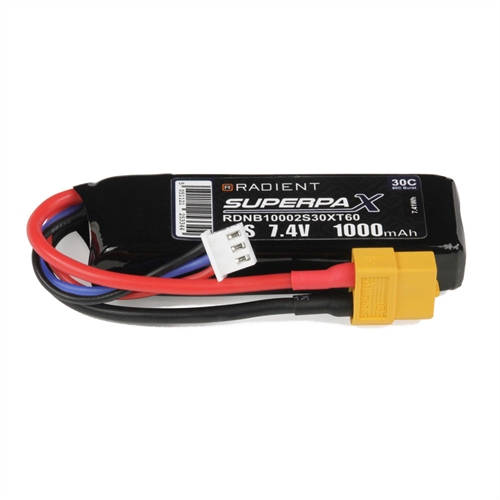 LiPo 2S 1000mAh 74V 30C XT60