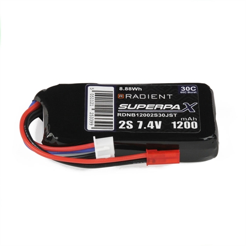 LiPo 2S 1200mAh 74V 30C JST