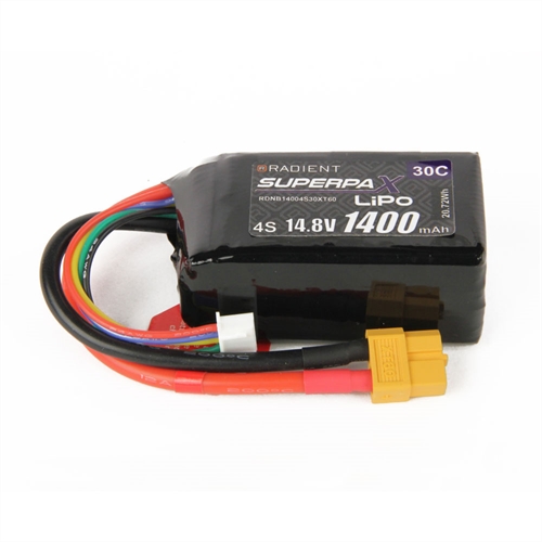 LiPo 4S 1400mAh 148V 30C XT60