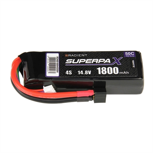 LiPo 4S 1800mAh 148V 50C Deans HCT