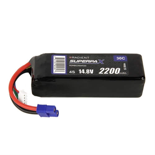 LiPo 4S 2200mAh 148V 30C EC3