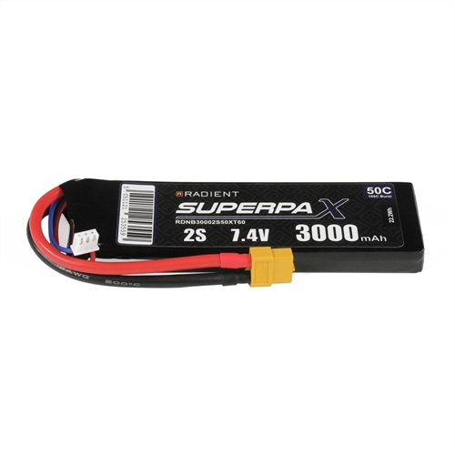 LiPo 2S 3000mAh 74V 50C XT60