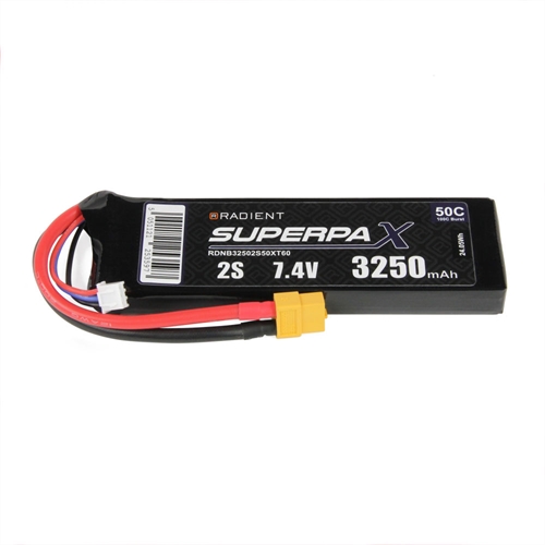 LiPo 2S 3250mAh 74V 50C XT60