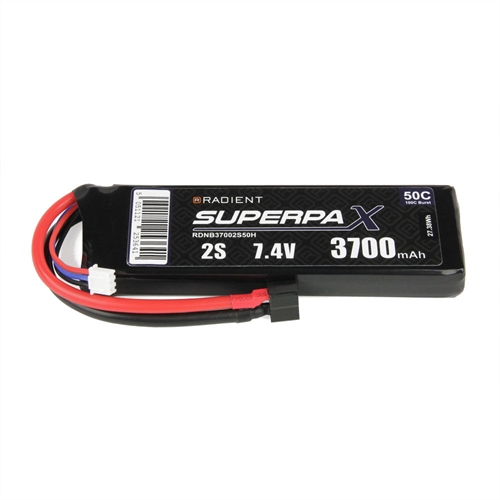 LiPo 2S 3700mAh 74V 50C Deans HCT