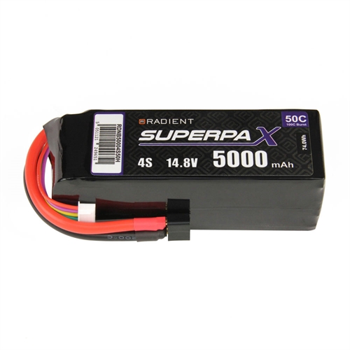 LiPo 4S 5000mAh 148V 50C Deans HCT