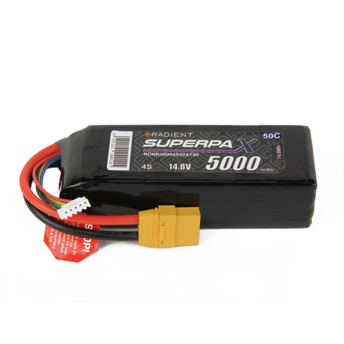 LiPo 4S 5000mAh 148V 50C XT90