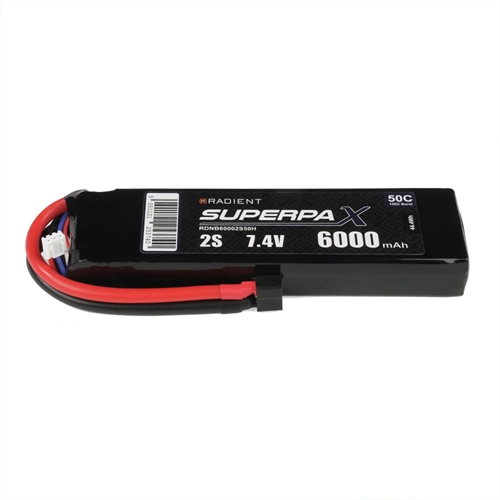 LiPo 2S 6000mAh 74V 50C Deans HCT