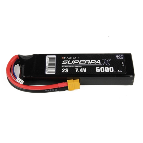 LiPo 2S 6000mAh 74V 50C XT60