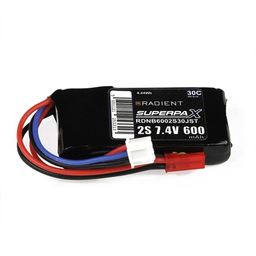 LiPo 2S 600mAh 74V 30C JST
