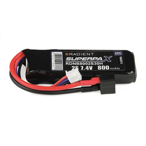 LiPo 2S 800mAh 74V 30C Deans HCT