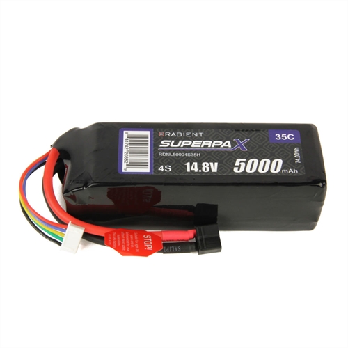 LiPo 4S 5000mAh 148V 35C Deans HCT