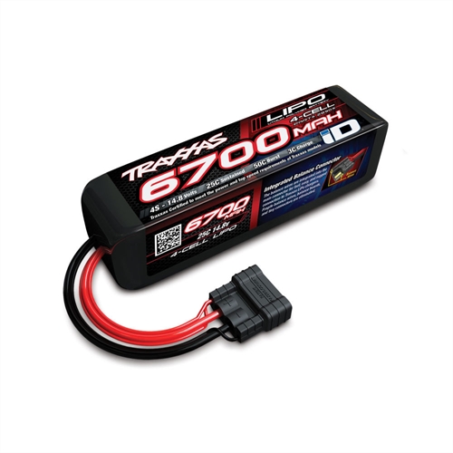 6700MAh 148V 4-Cell 25C LiPo ID Battery