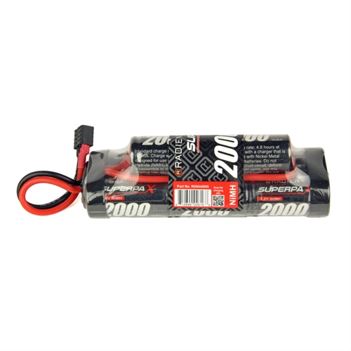 "NiMH 9.6V 2000mAh SC 6-2 Hump, HCT"