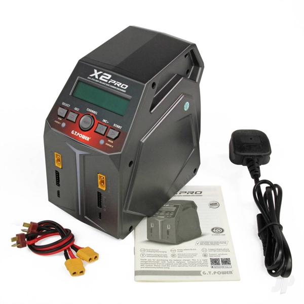 X2 Pro 2x100W (AC) / 2x200W (DC) 12A Intelligent Charger / Discharger (UK)