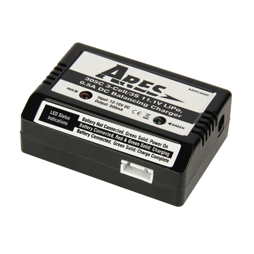 305C 3S 11.1V LiPo, 0.5A DC Balancing Charger (Gamma Pro, Pro V2)