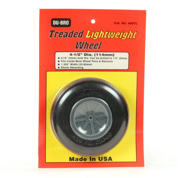 Treaded Lightweight Wheel 4.5ins